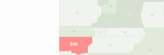 Iron County Map